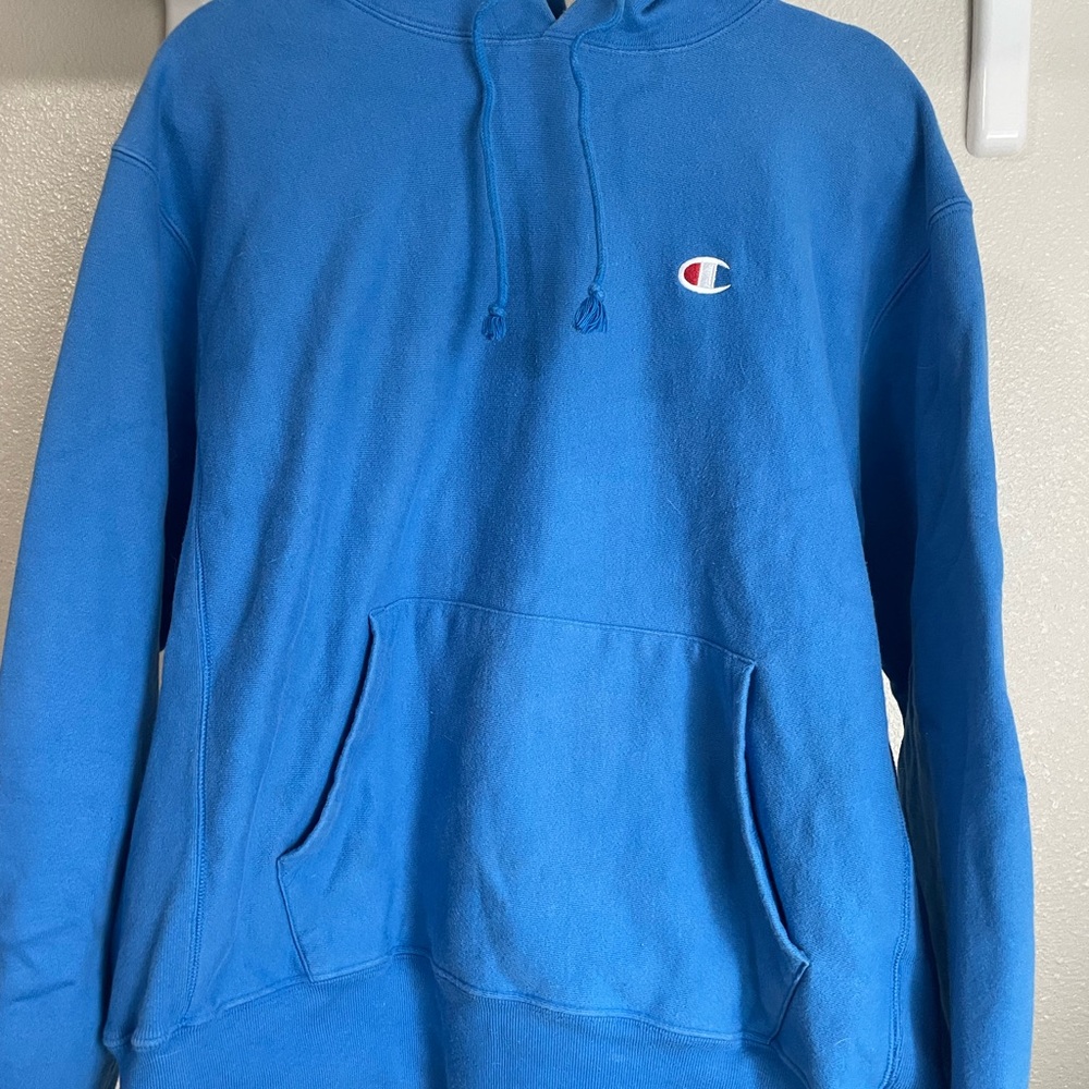 Champion Men's Blue Hoodie